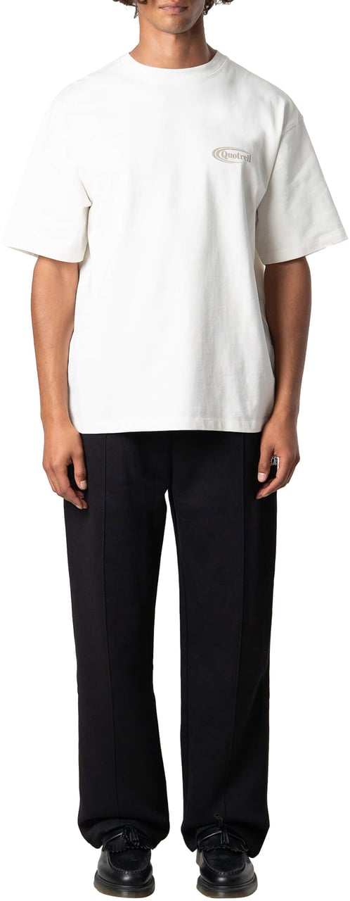 Quotrell Cruiser Tee | Ecru/taupe Wit