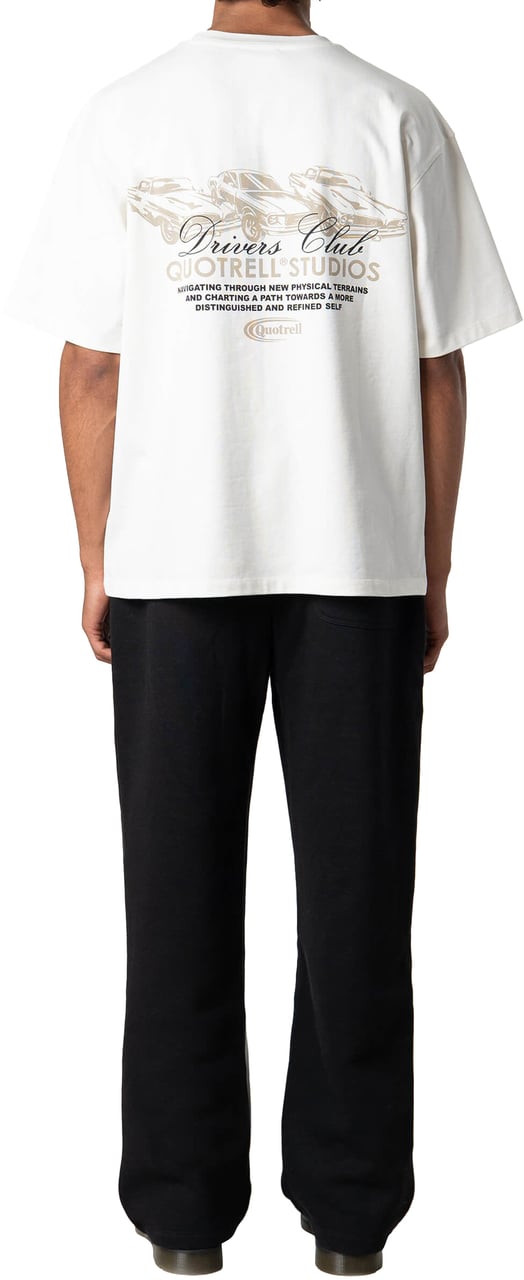 Quotrell Cruiser Tee | Ecru/taupe Wit