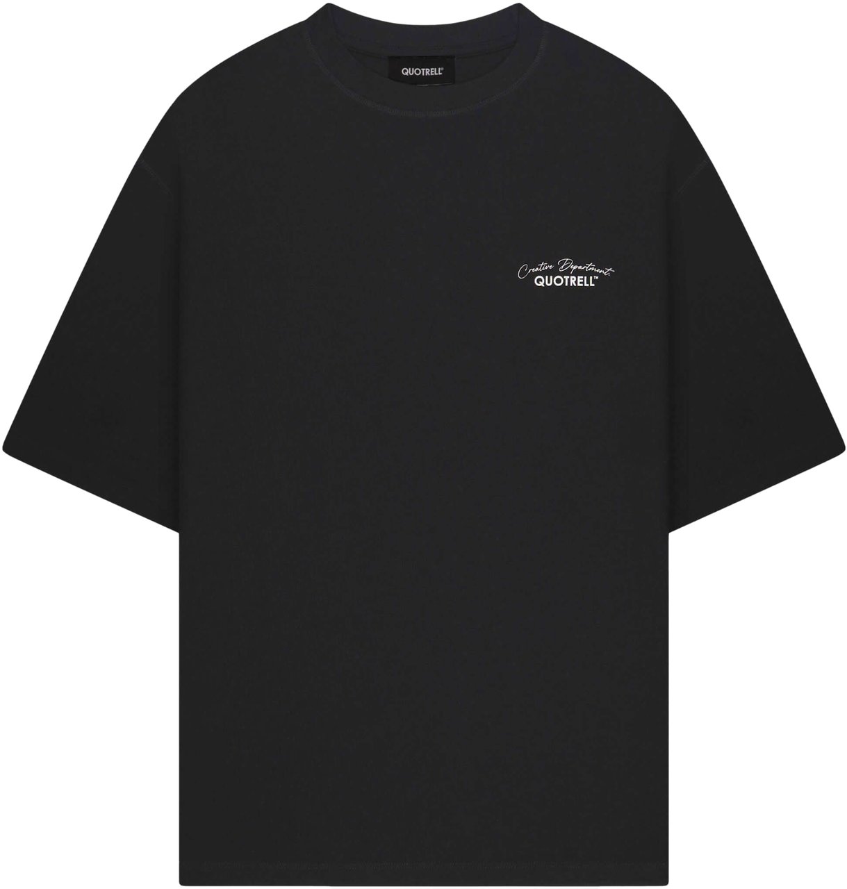 Quotrell Department Tee | Black/white Zwart