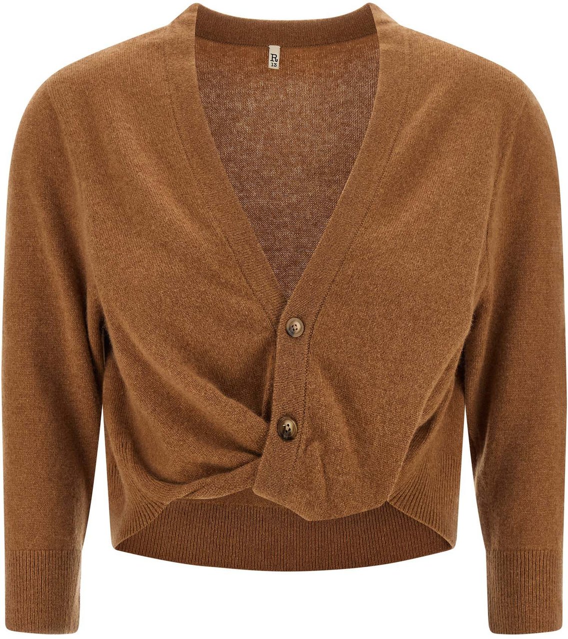 R13 Brown Cashmere Cardigan Bruin