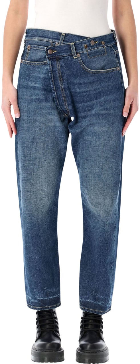R13 Crossover Jeans Oasis Blue Blauw