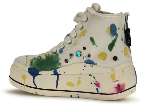 R13 Multicolor Cotton High Top Sneakers Divers