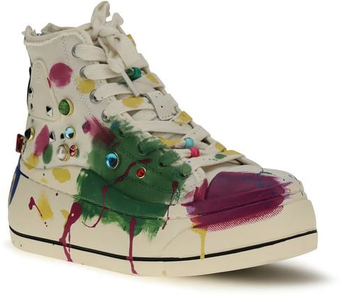 R13 Multicolor Cotton High Top Sneakers Divers