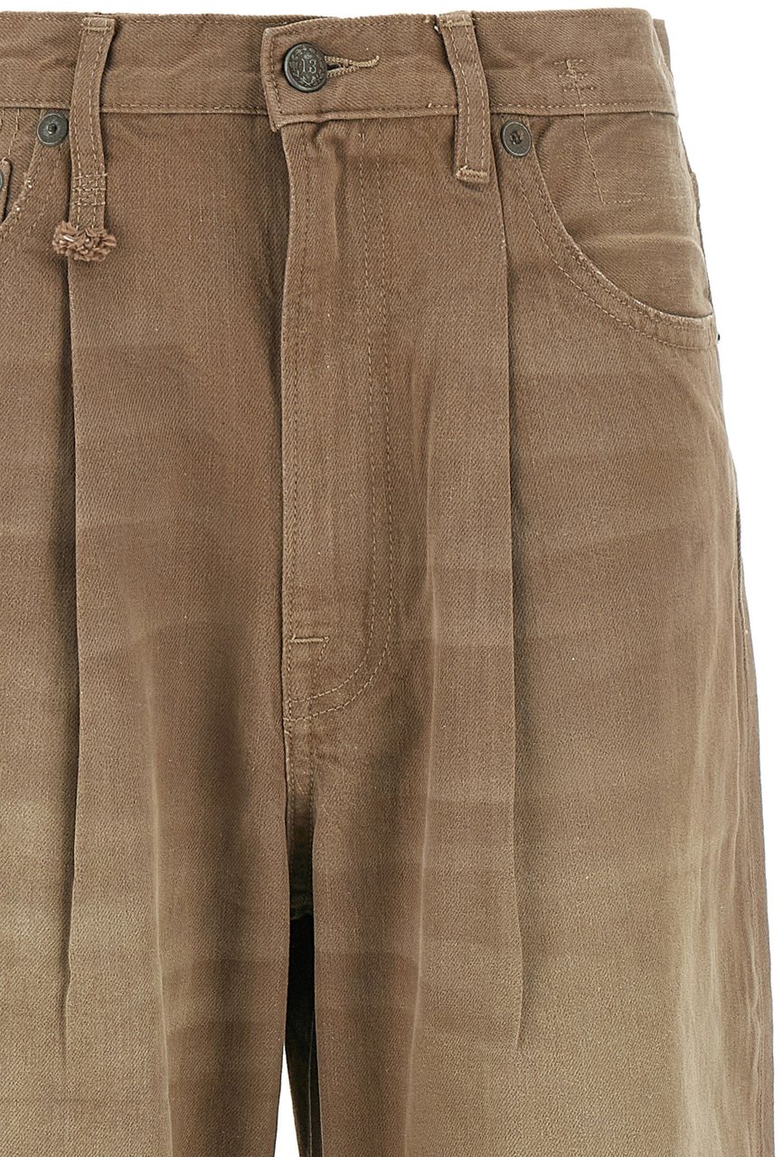 R13 Brown Cotton High-Waisted Jean Bruin