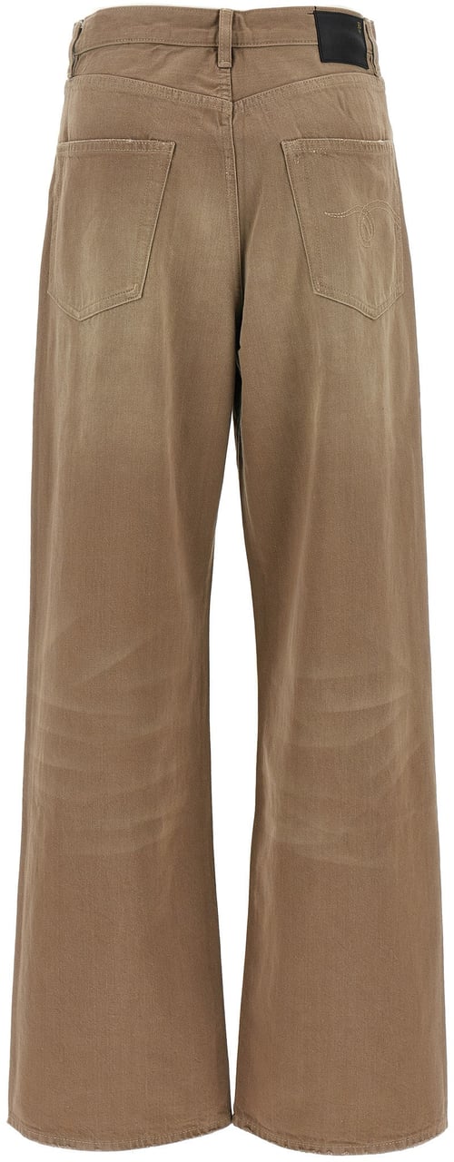 R13 Brown Cotton High-Waisted Jean Bruin