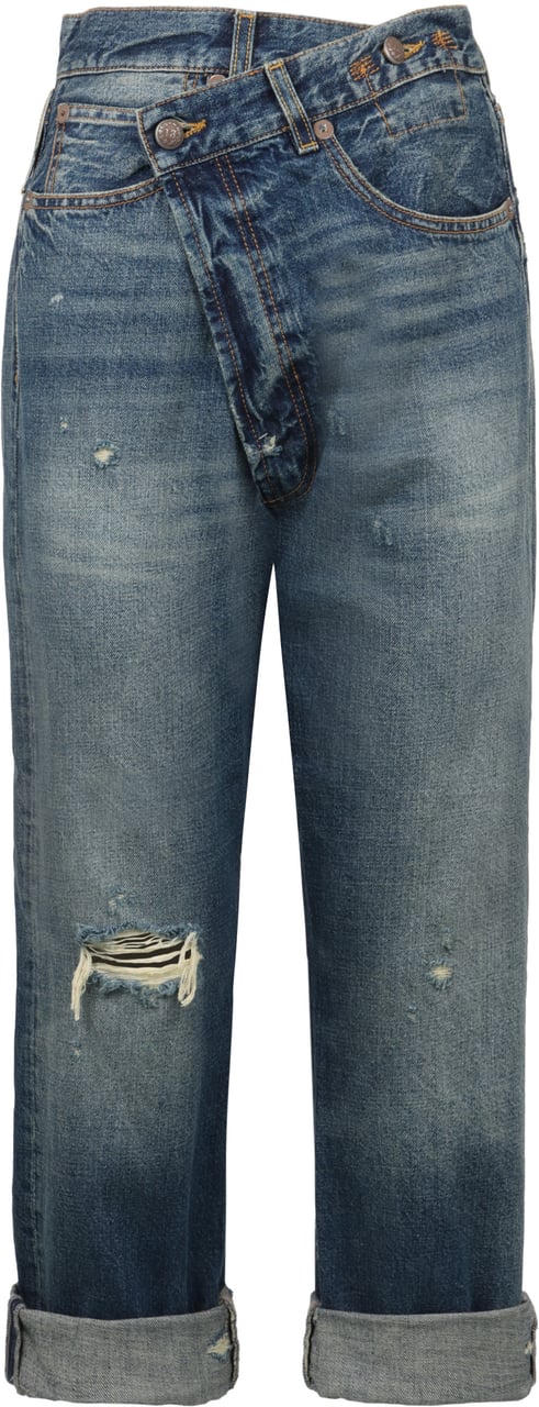 R13 Cropped jeans Blauw