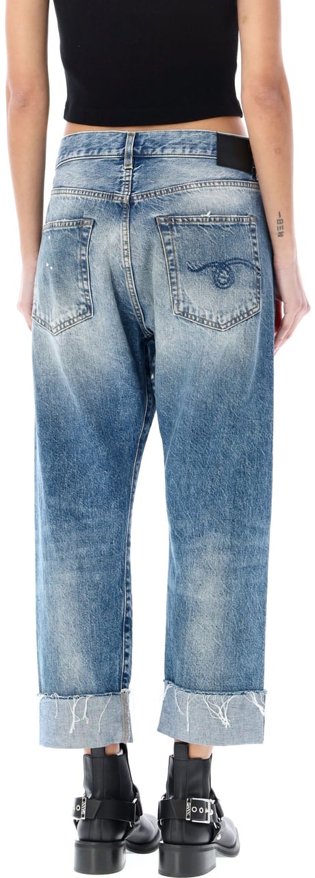 R13 Cross Over Jeans Jasper Blue Blauw
