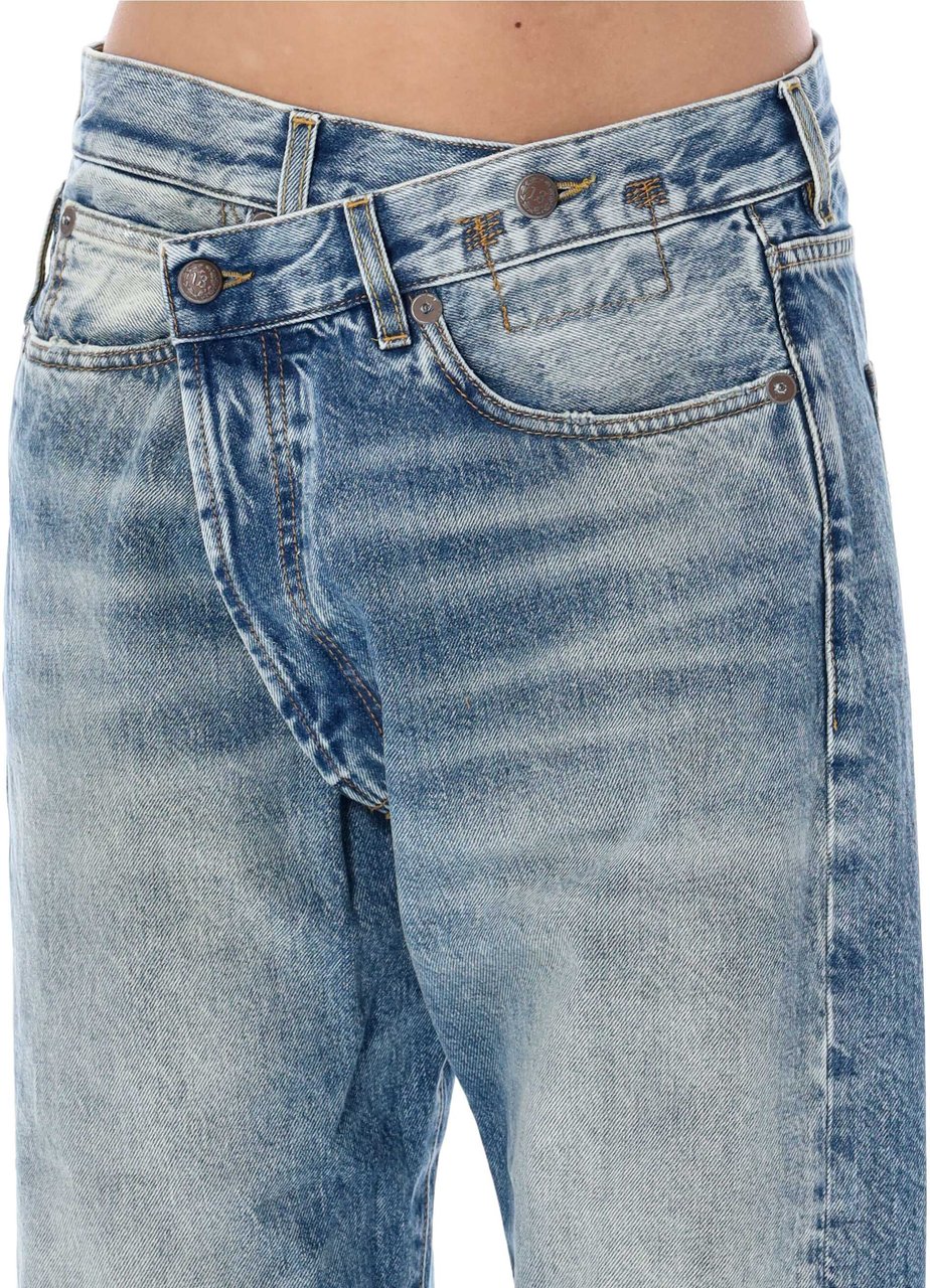 R13 Cross Over Jeans Jasper Blue Blauw