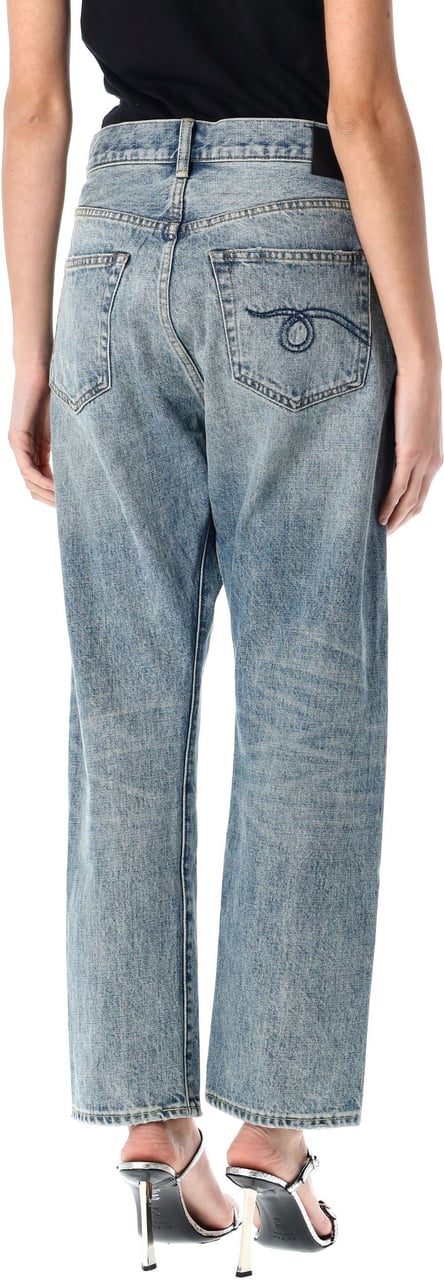 R13 Cross Over Jeans Lena Blue Blauw