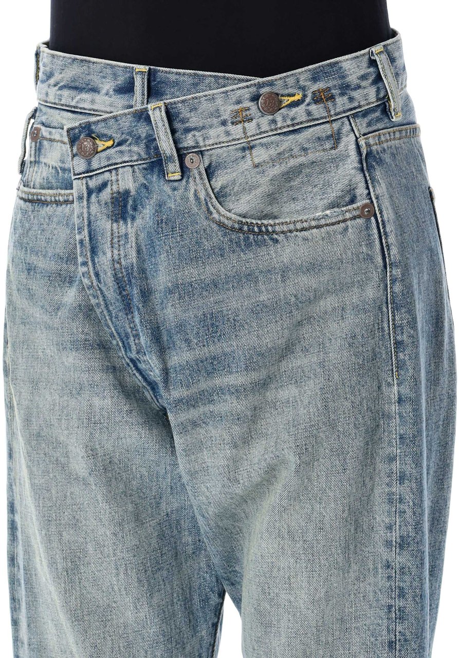 R13 Cross Over Jeans Lena Blue Blauw