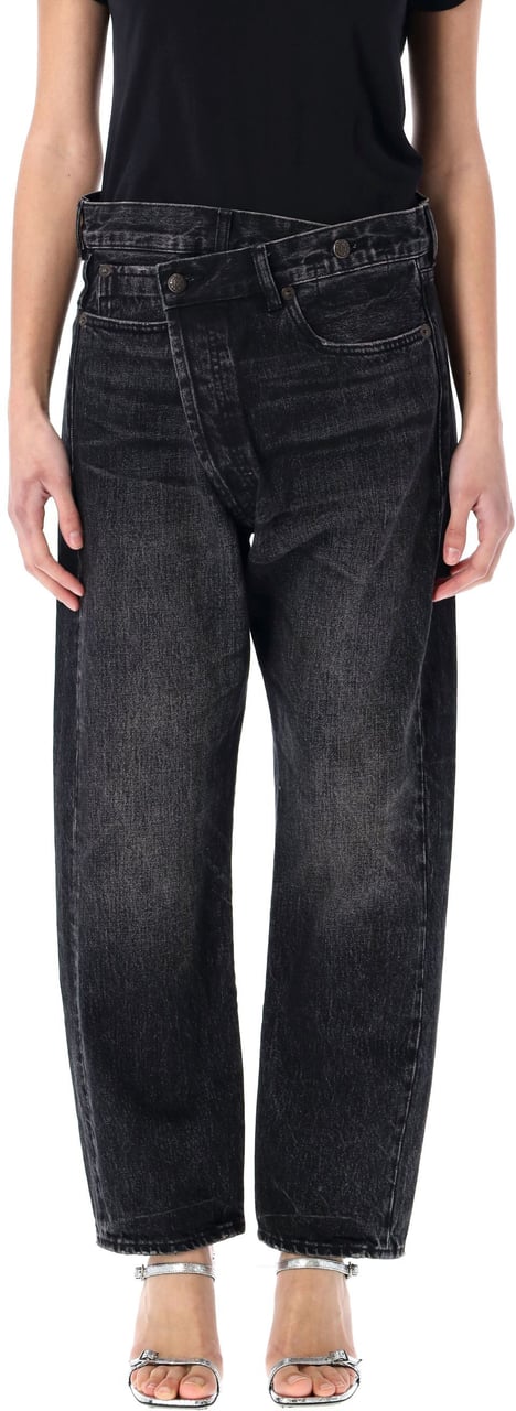 R13 Cross Over Jeans Kessair Black Zwart