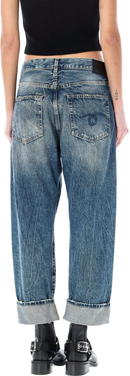 R13 Cross Over Jeans Kelly Blue Blauw
