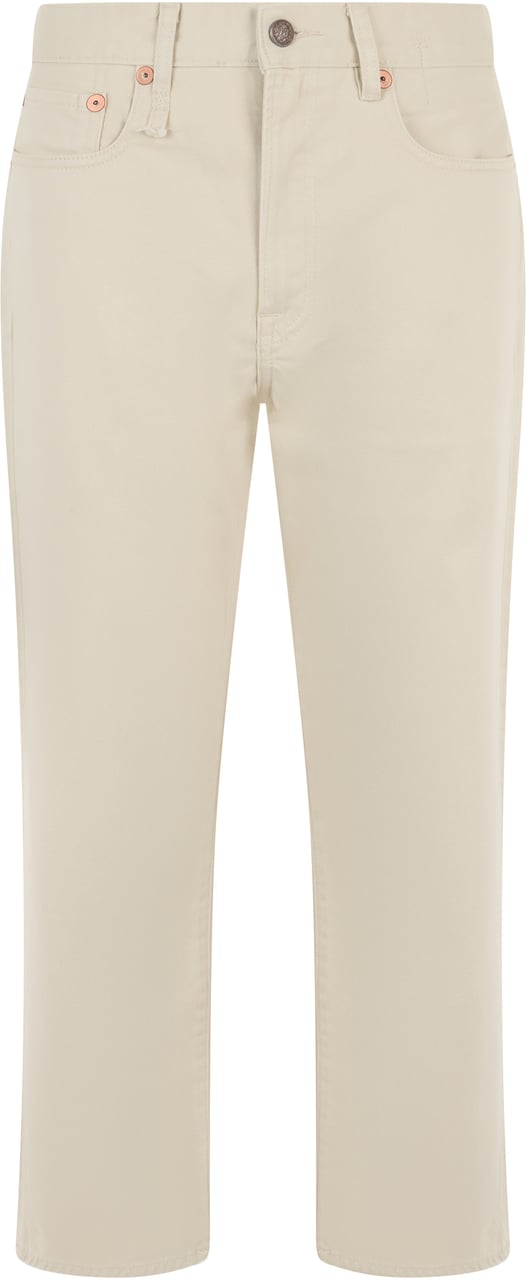 R13 Straight jeans in cotton Beige