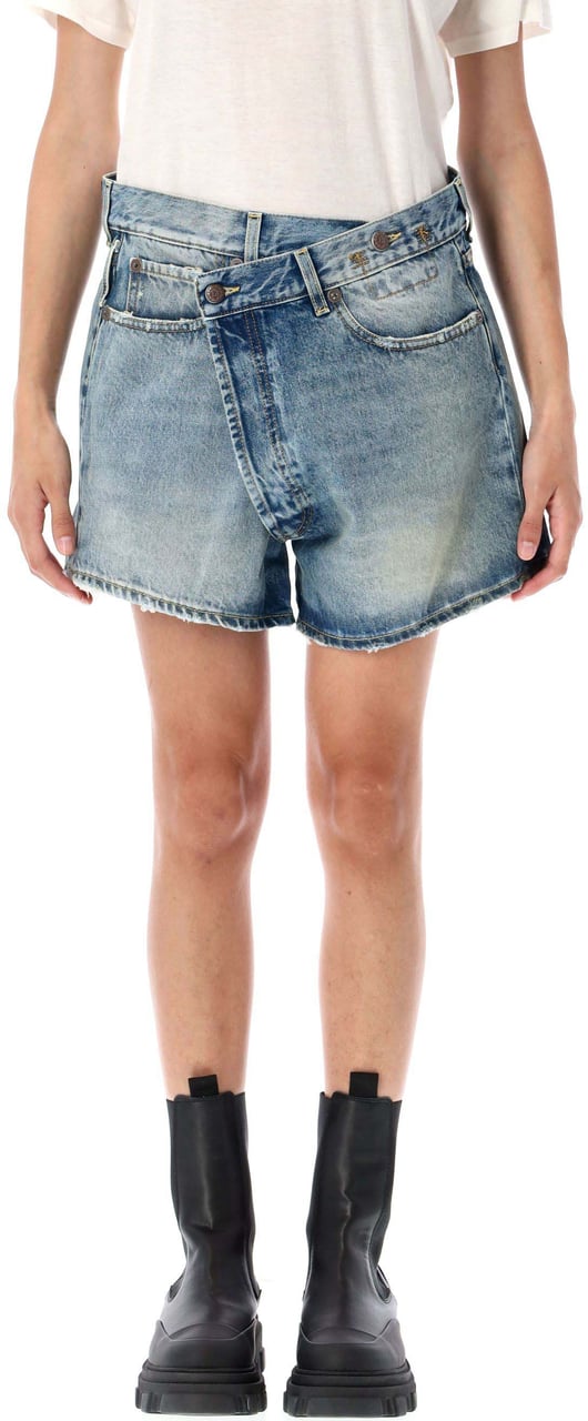 R13 Crossover Short Bain Blue Blauw