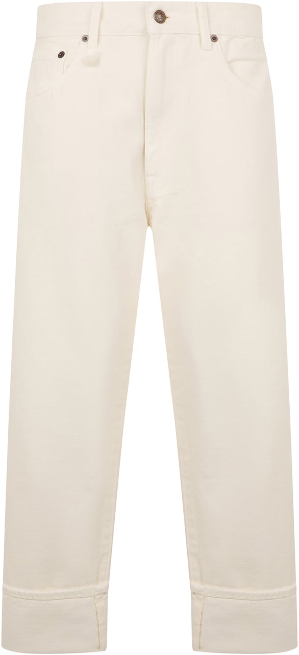 R13 Crop jeans in cotton Neutraal