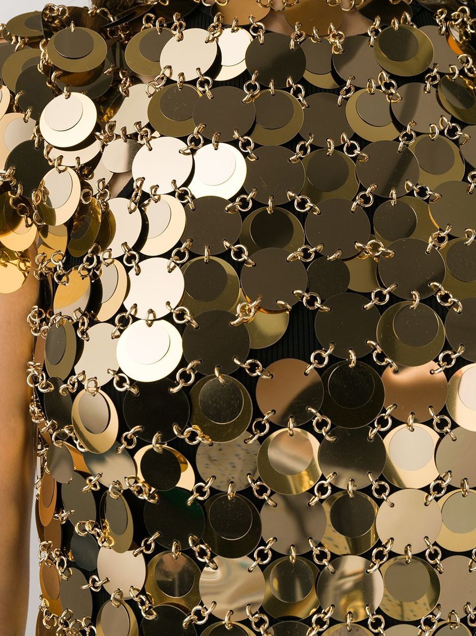 Rabanne Top Golden Goud