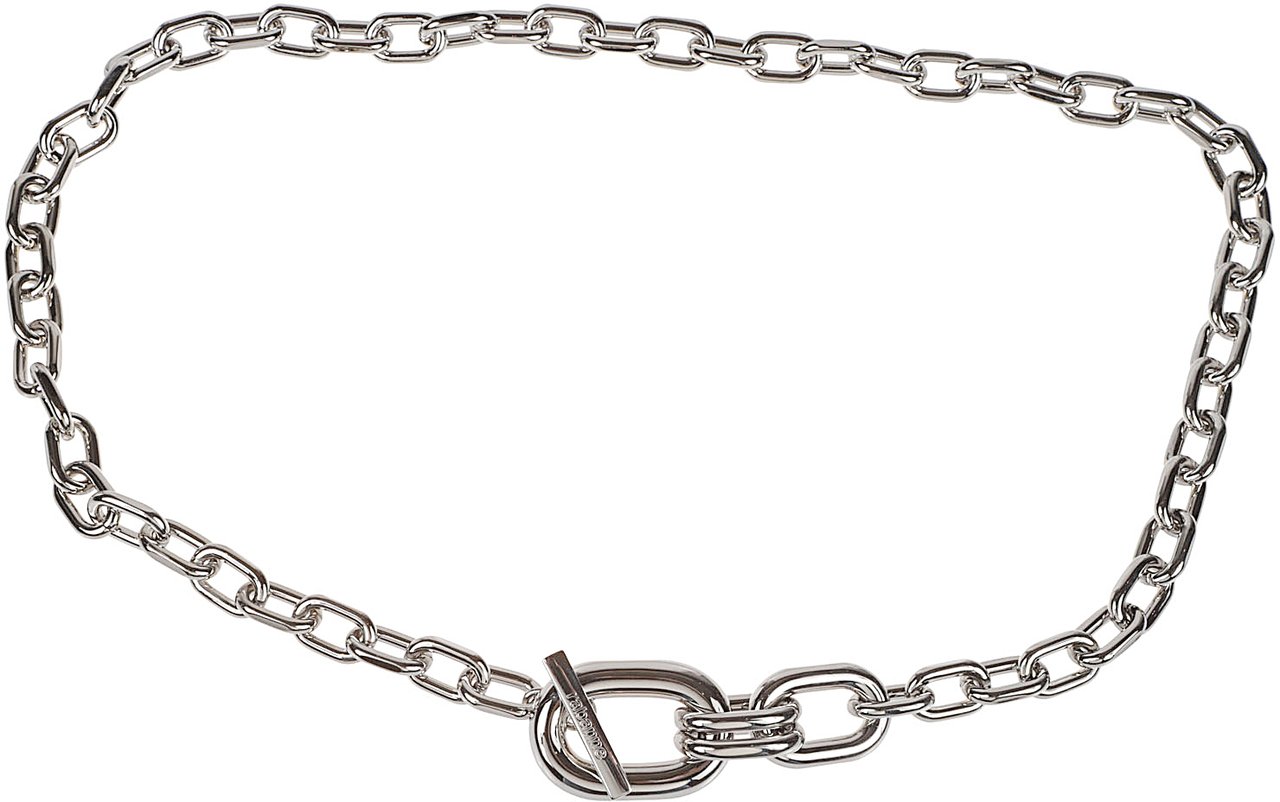 Rabanne Xl Link Pendant Necklace Metallic Metallic