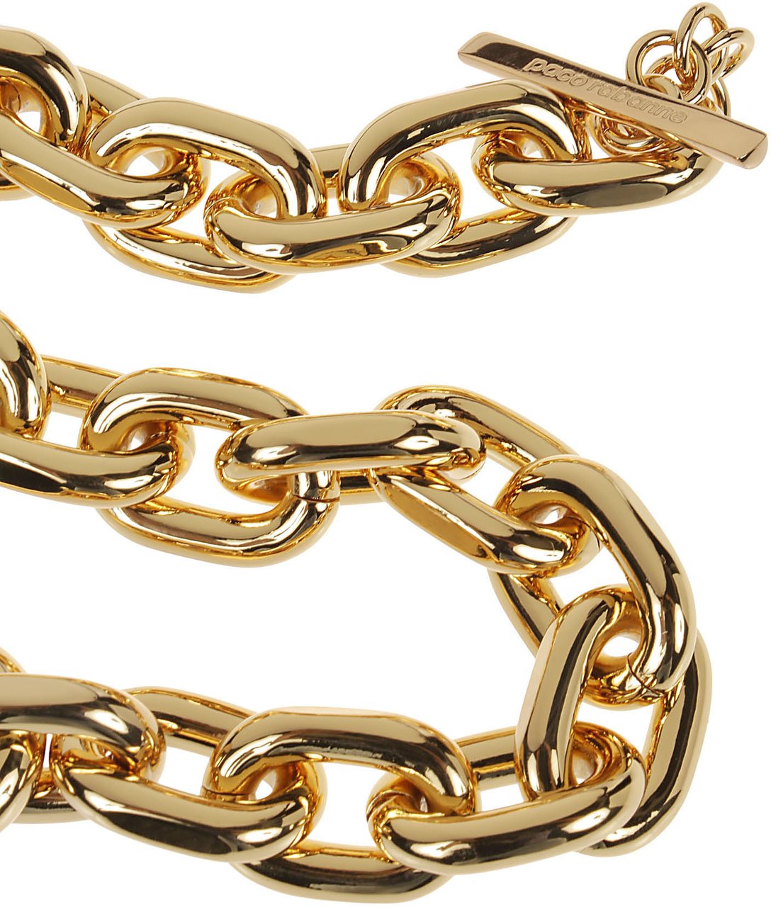 Rabanne Xl Link Necklace Metallic Metallic