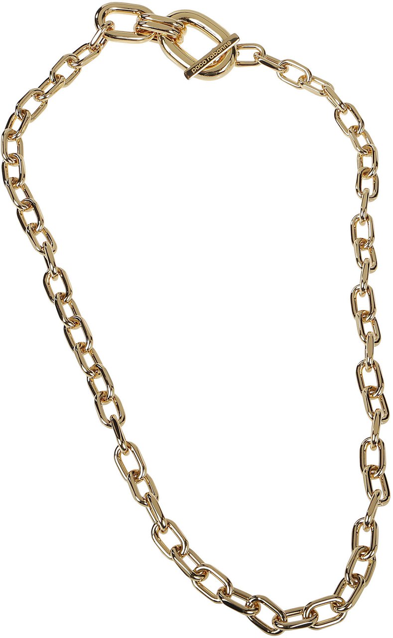 Rabanne Xl Link Pendant Necklace Metallic Metallic