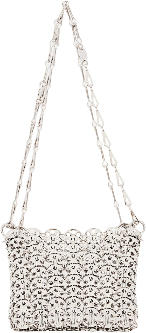Rabanne 1969 Nano Shoulder Bag Zilver