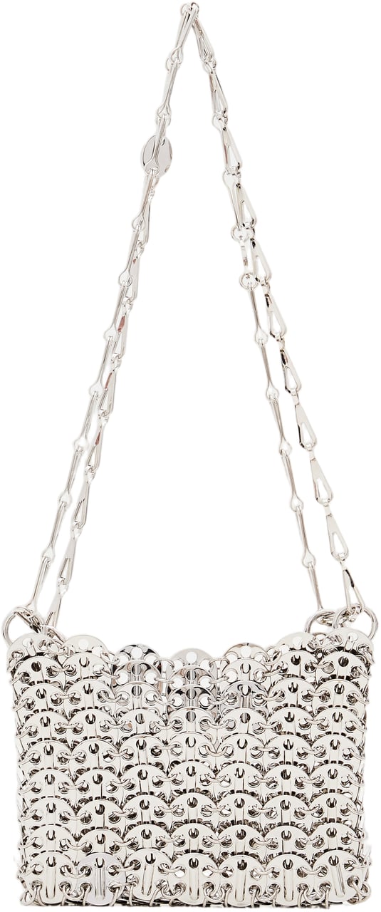 Rabanne 1969 Nano Shoulder Bag Zilver