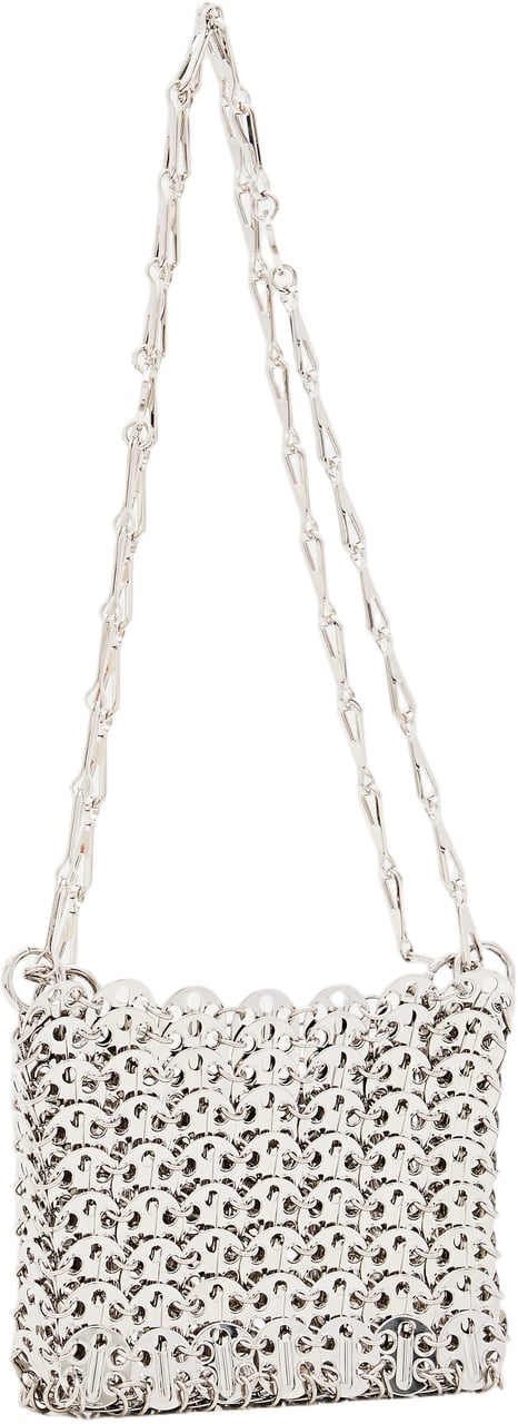 Rabanne 1969 Nano Shoulder Bag Zilver