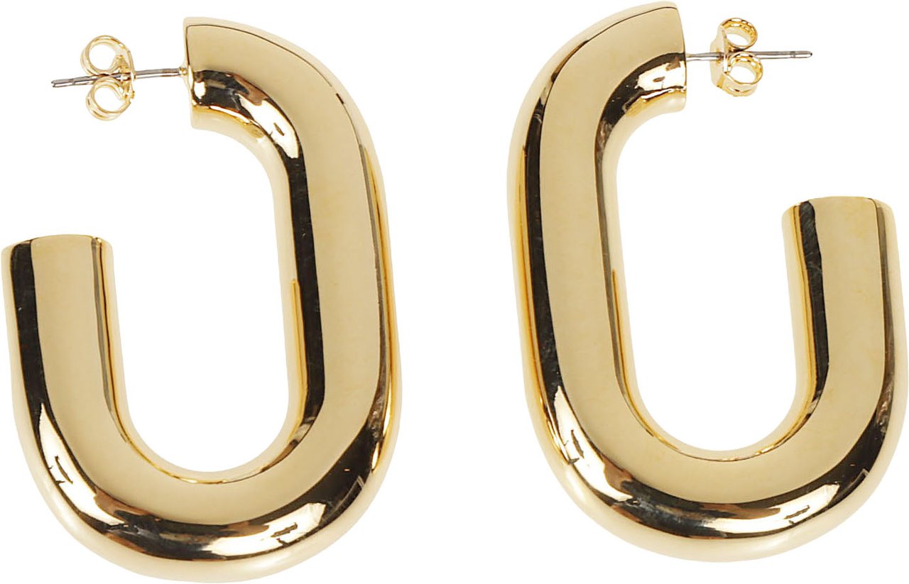 Rabanne Xl Link Hoops Hoop Earrings Metallic Metallic