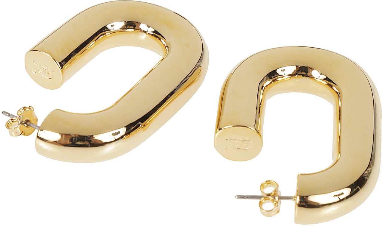 Rabanne Xl Link Hoops Hoop Earrings Metallic Metallic
