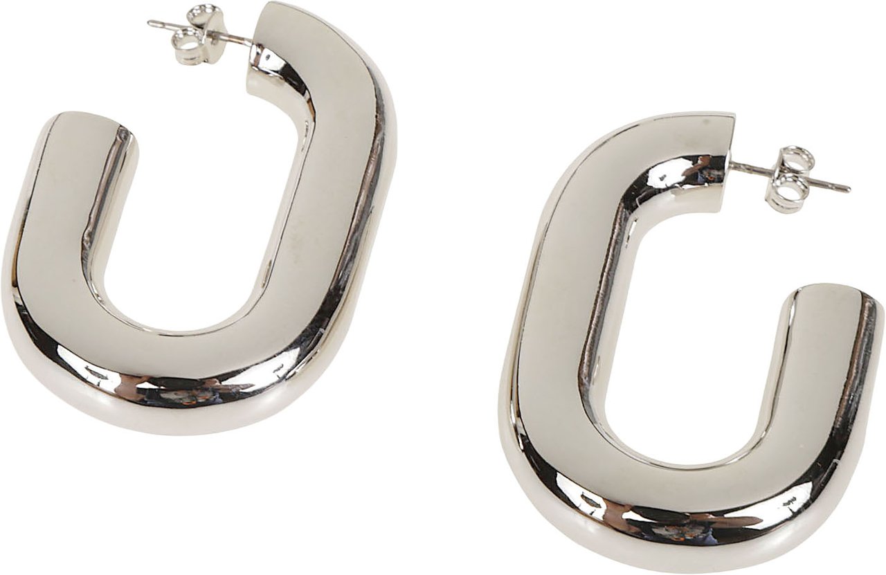 Rabanne Xl Link Hoops Hoop Earrings Metallic Metallic