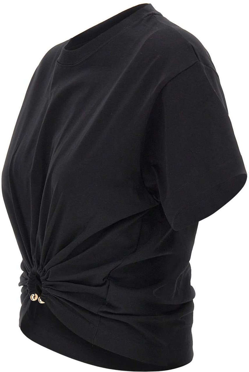 Rabanne T-Shirts And Polos Black Zwart