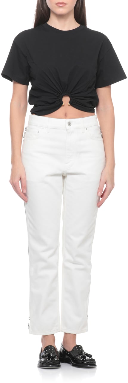 Rabanne T-Shirts And Polos Black Zwart