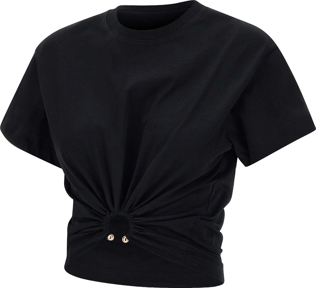 Rabanne T-Shirts And Polos Black Zwart