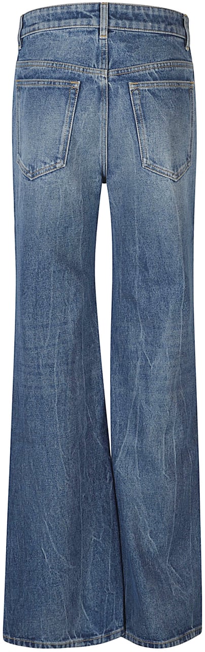 Rabanne Wide Leg Jeans Blue Blauw