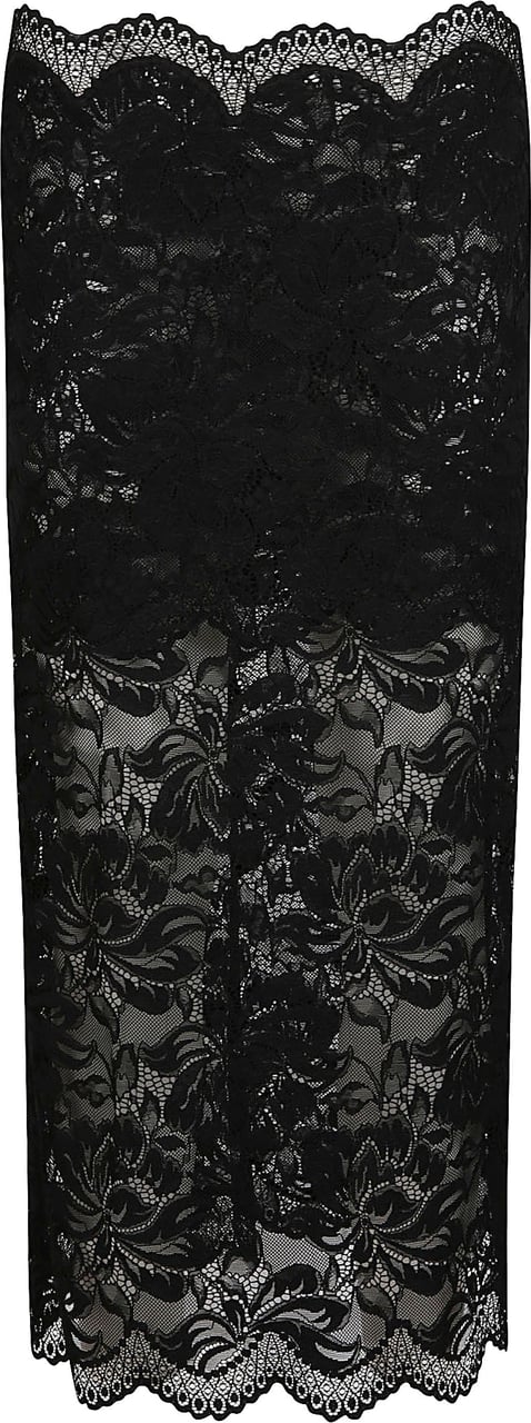 Rabanne Long Skirt Black Zwart