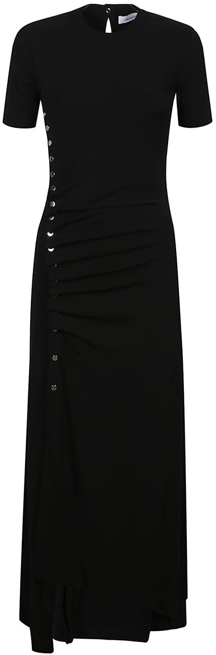 Rabanne Long Dress Black Zwart