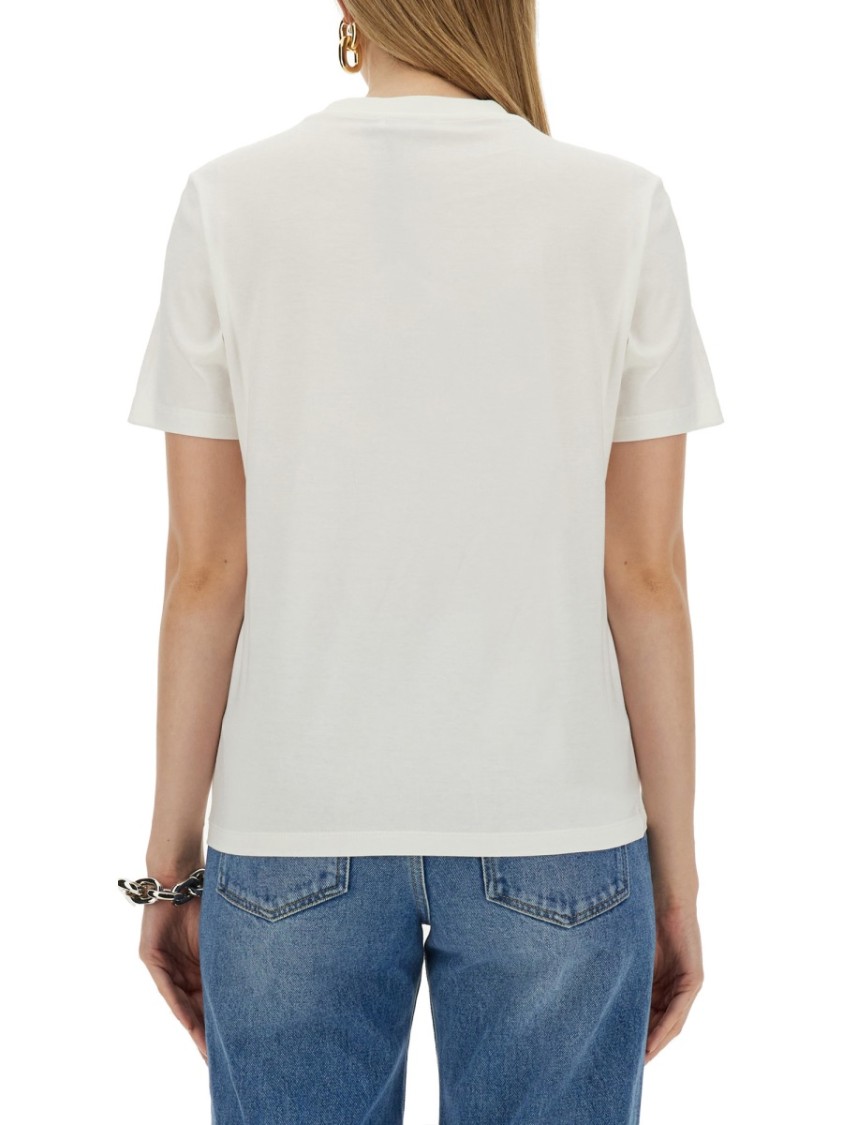 Rabanne Classic Crew-Neck T-Shirt With Subtle Logo Detail Wit