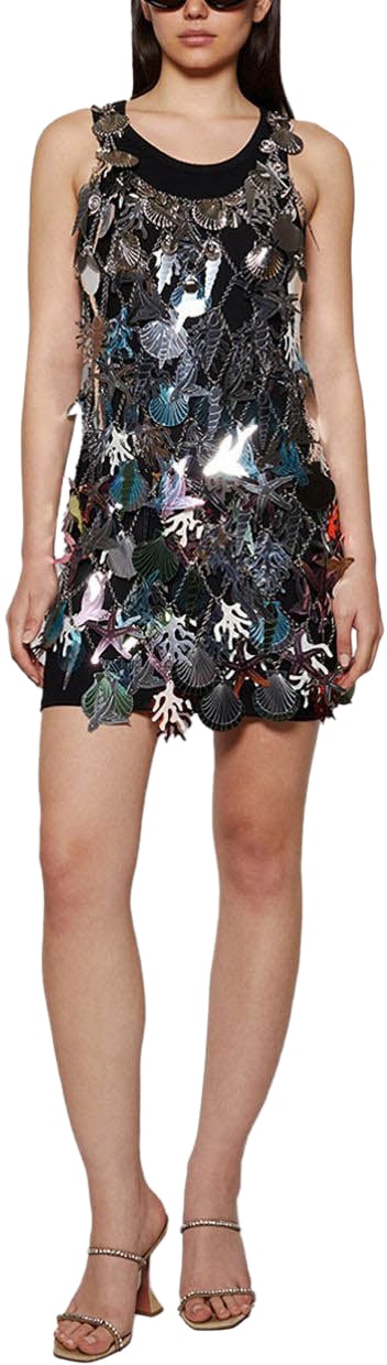 Rabanne Dresses Silver Zilver