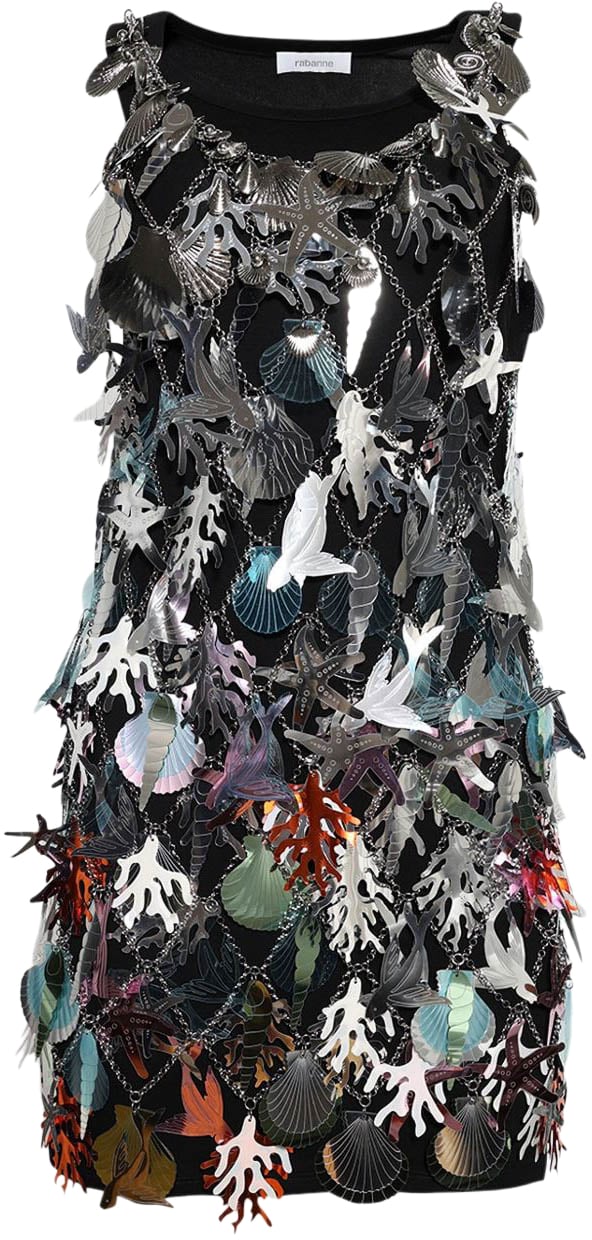 Rabanne Dresses Silver Zilver