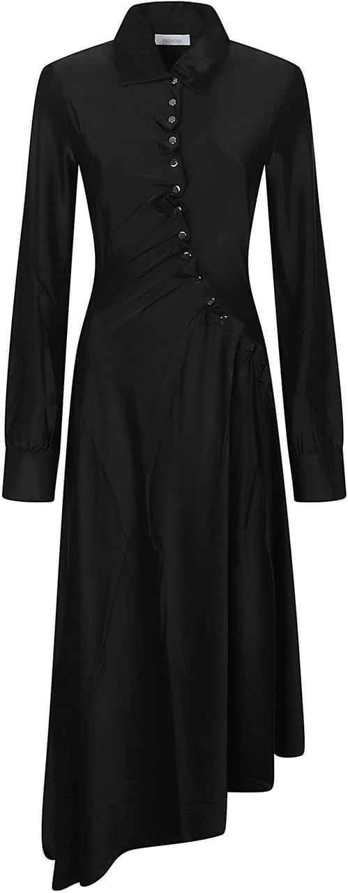 Rabanne Long Dress Black Zwart