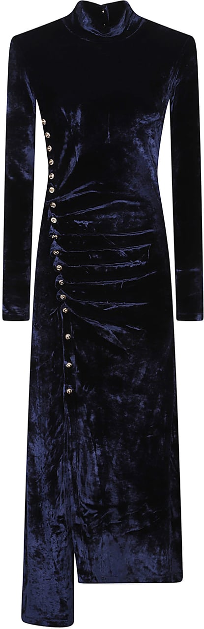 Rabanne Long Dress Blue Blauw