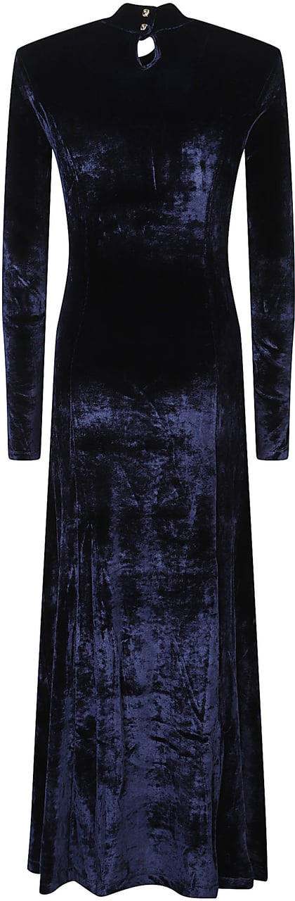 Rabanne Long Dress Blue Blauw