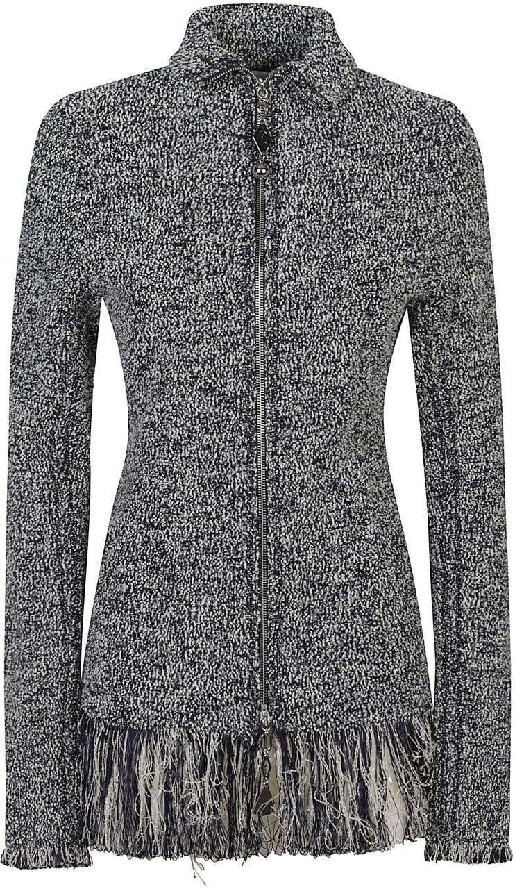 Rabanne Full Zip Jacket Blue Blauw