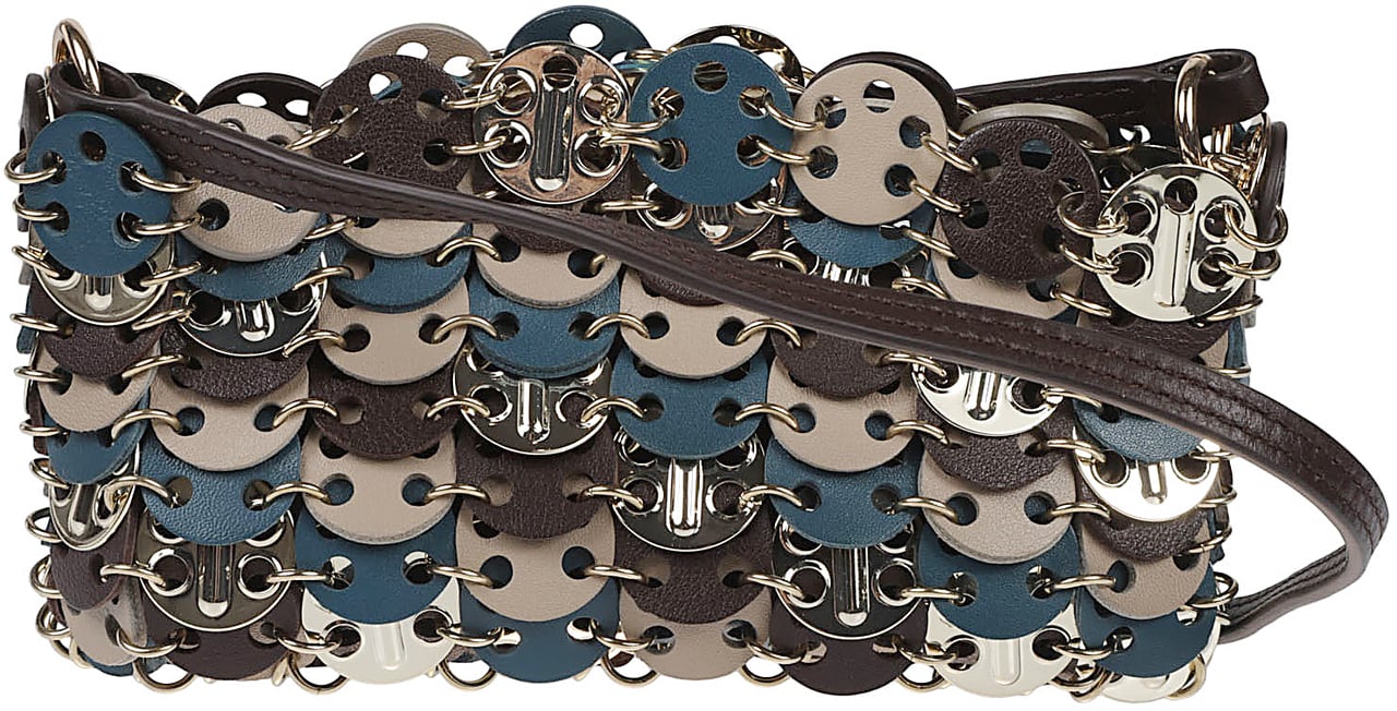 Rabanne Embellished Clutch Bag Multicolour Divers