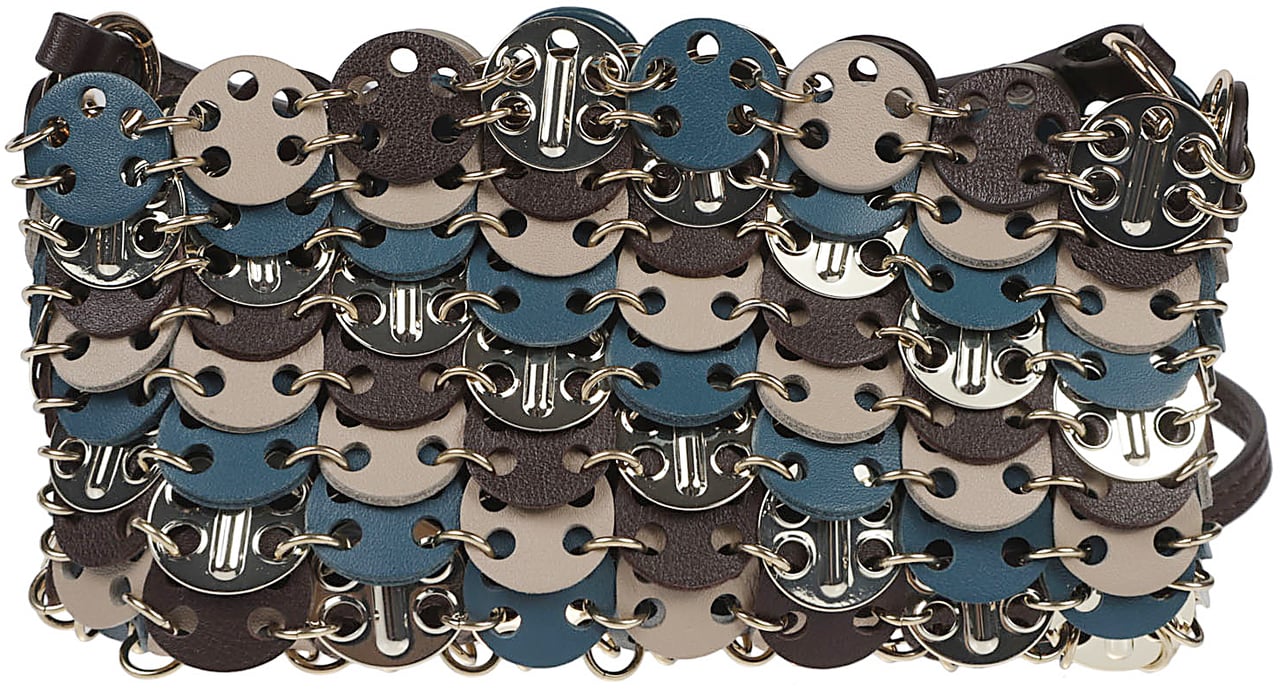 Rabanne Embellished Clutch Bag Multicolour Divers