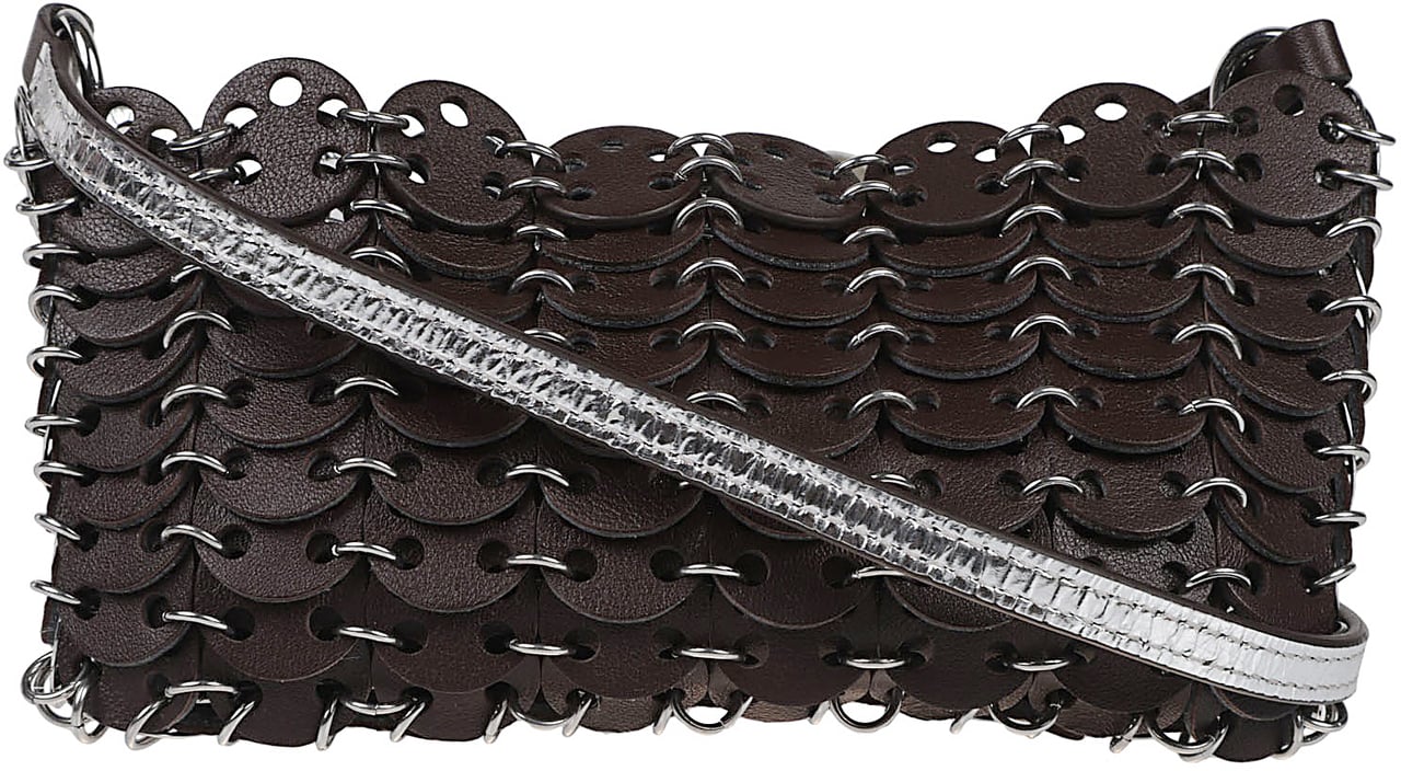 Rabanne 1969 Nano Bag Brown Bruin