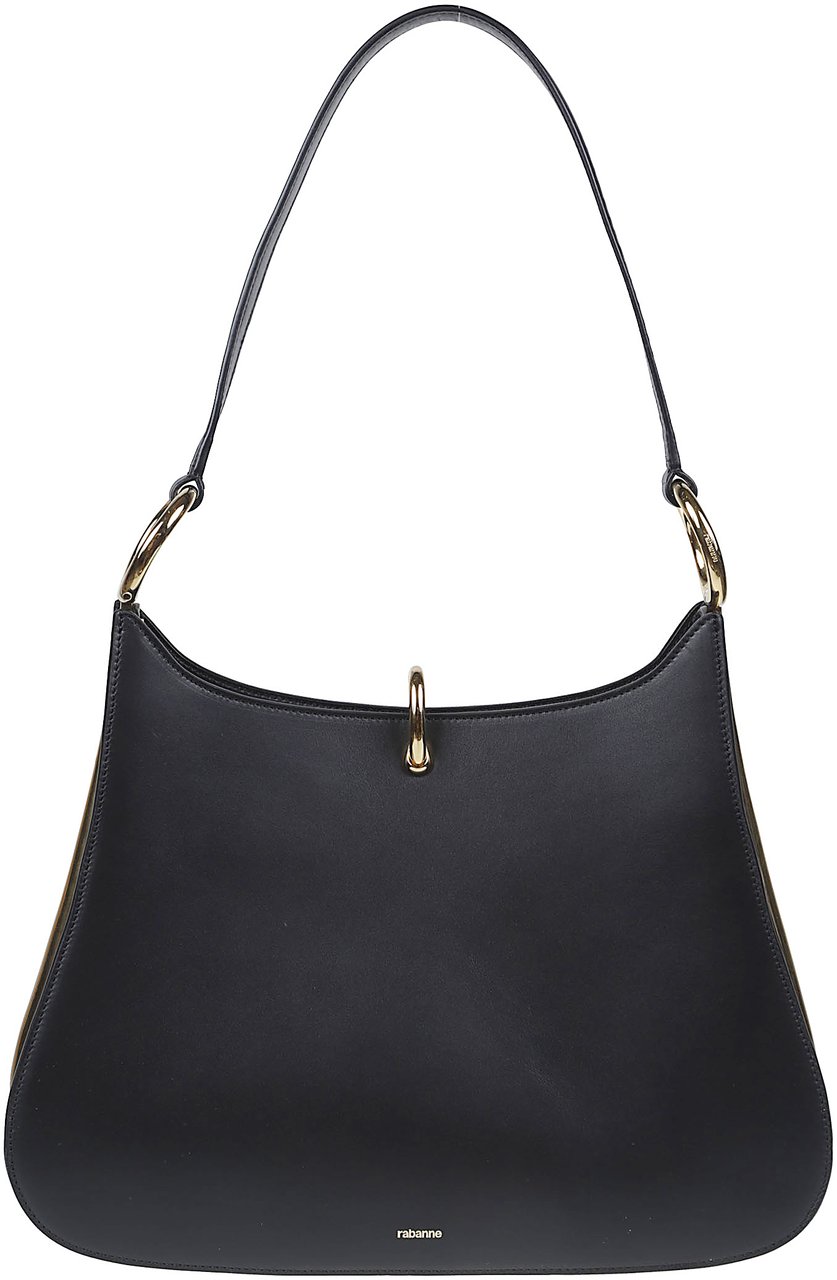 Rabanne Large Ring Bag Black Zwart