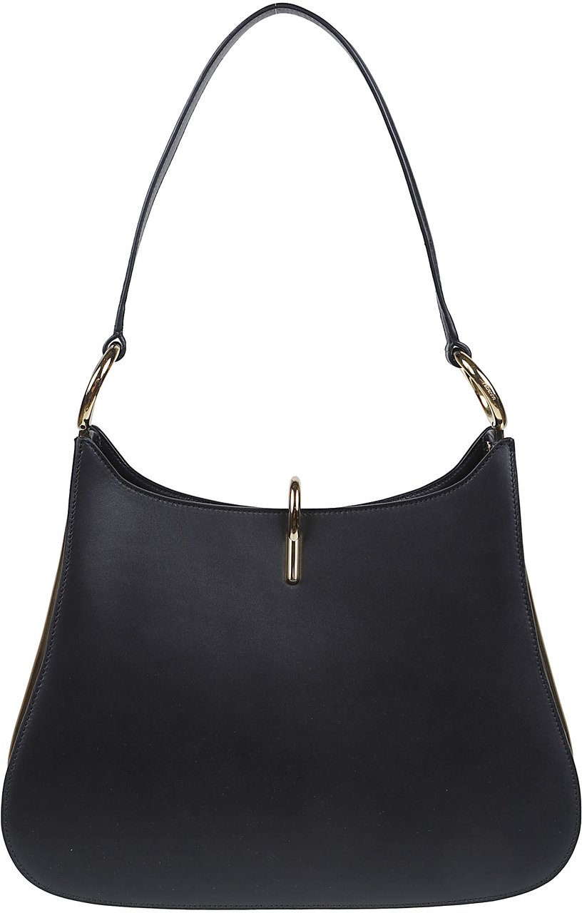 Rabanne Large Ring Bag Black Zwart