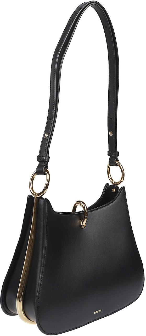 Rabanne Ring Medium Bag Black Zwart