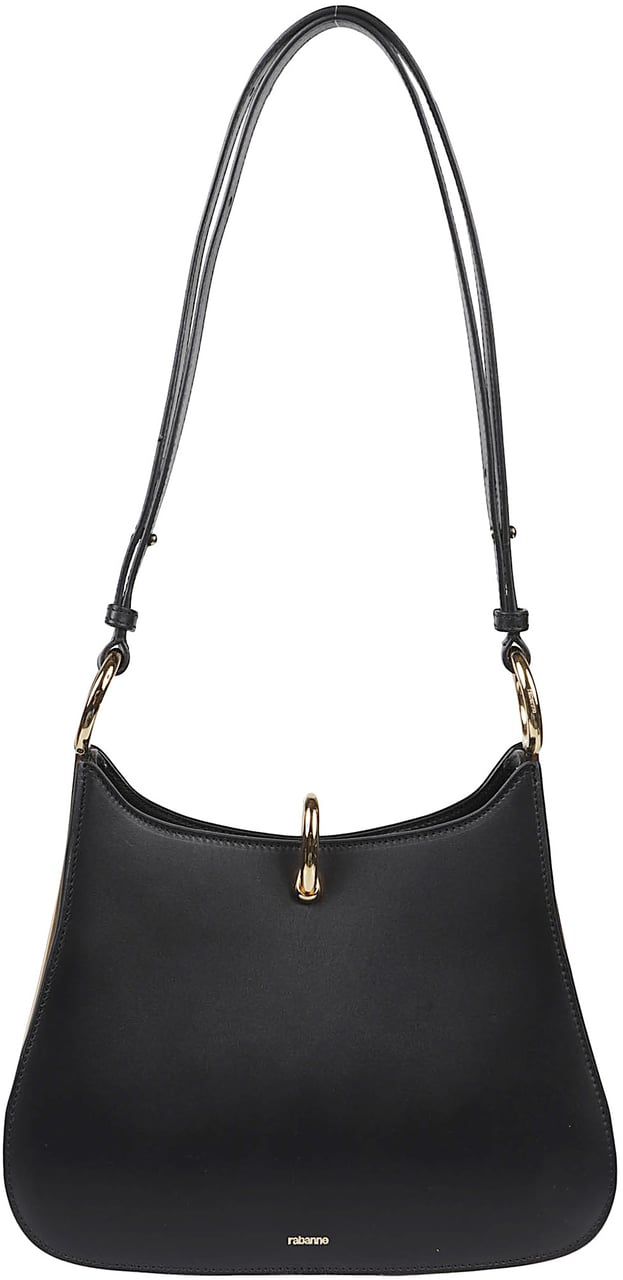 Rabanne Ring Medium Bag Black Zwart