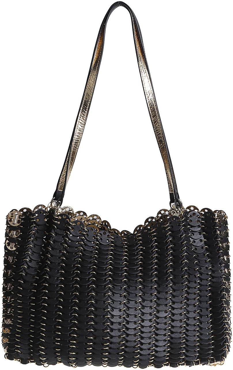 Rabanne 1969 Flip Top Handle Bag Black Zwart